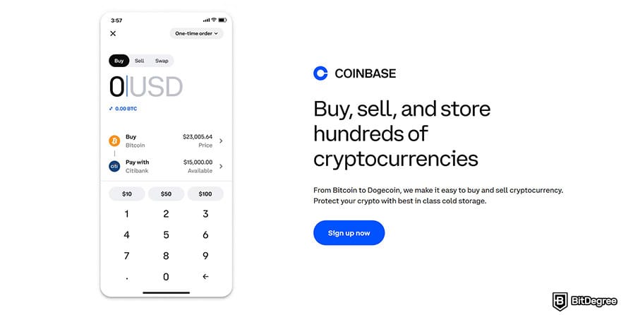 Best cryptocurrency exchange: buy crypto with Coinbase.