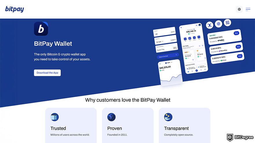 Best cryptocurrency wallet: BitPay wallet. Best cryptocurrency wallet: BitPay wallet.