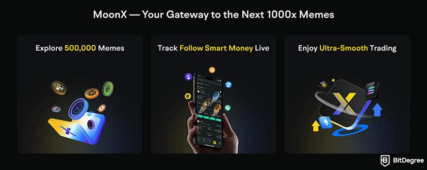 BYDFi review: MoonX your gateway to the next 1000x memes.
