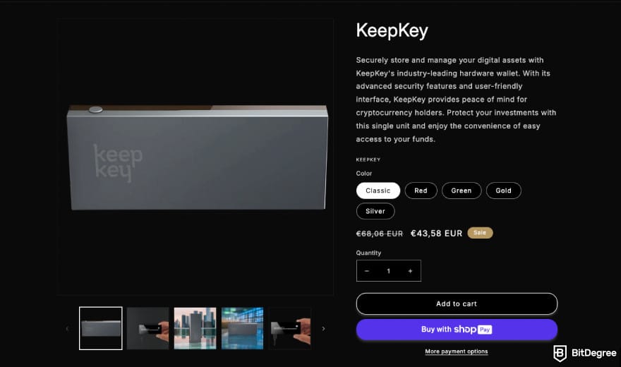 Hardware crypto wallet: KeepKey. Hardware crypto wallet: KeepKey.