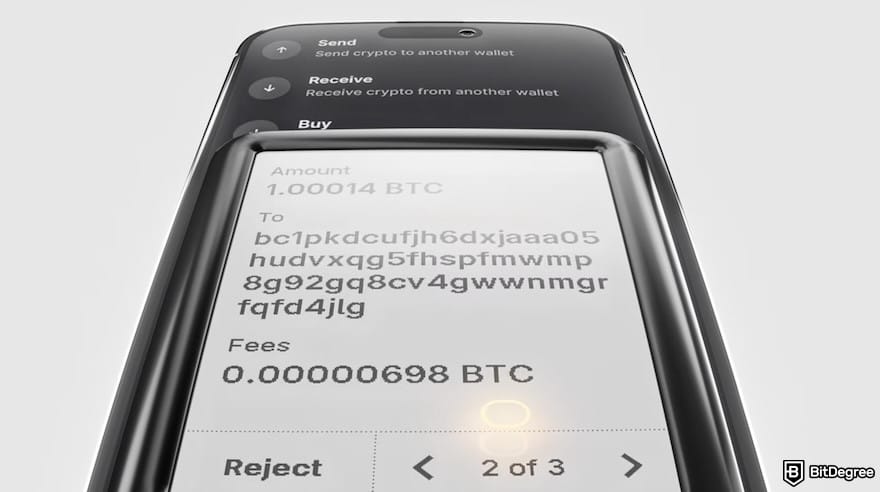 Hardware crypto wallet: the transaction check process on Ledger Nano Gen 5. Hardware crypto wallet: the transaction check process on Ledger Nano Gen 5.