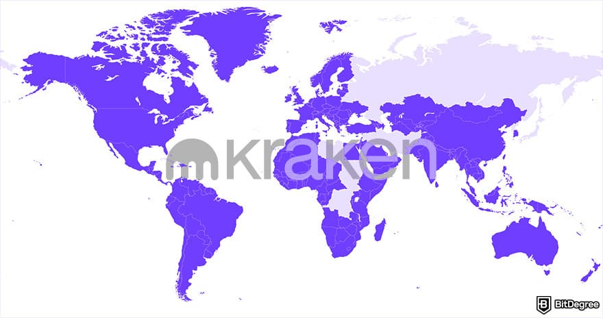 Kraken Review: Kraken availability map. Kraken Review: Kraken availability map.
