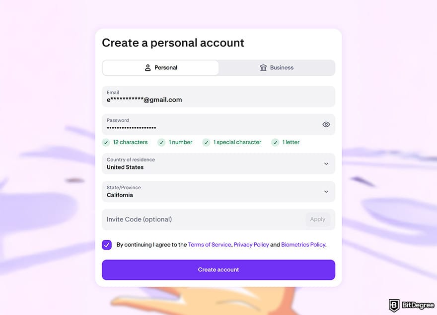 Kraken review: create a personal account. Kraken review: create a personal account.