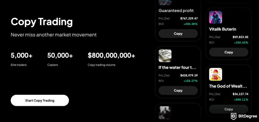 WEEX review: copy trading stats.